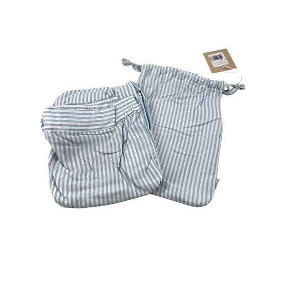 Ettitude Bamboo Sateen Pajama Pants Starlight Blue Stripes Sz L NEW - Picture 5 of 8